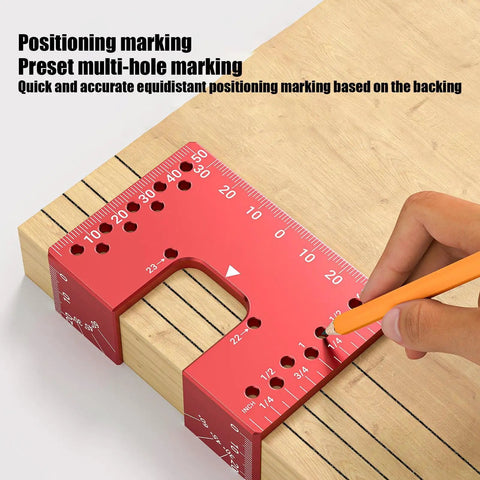 Magnetic Aluminum Cabinet Hinge Repair Plate Kit With Precise Drill Depth for Accurate Door Fix on wooden surface