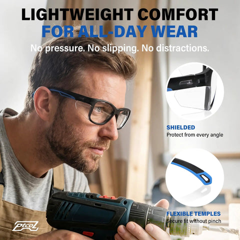 Clear Anti Fog Scratch Resistant Safety Glasses With Side Shields And Uv Protection Built For Jobsite Hustle And Shop Floor Grind Lightweight Impact Resistant Eyewear For Construction Pros