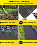 Heavy Duty 3.5 Oz Landscape Fabric 6 Ft Wide By 300 Ft Long Workhorse Ground Cover installation steps for driveways and gardens