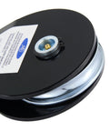 8 Ton Winch Snatch Block Beast Mode Towing Pulley With 17,600 Lbs Capacity For Offroad Recovery, black steel close-up
