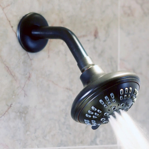 6 Inch Solid Stainless Steel Shower Arm And Flange, Wall Mount Replacement For High Pressure And Handheld Showerheads, Easy Install
