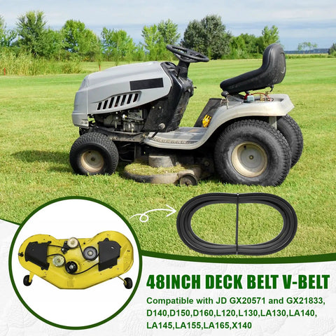 Lawnmower Tune Up Kit For D Series Compatible With D140 D150 D160 L120 L130 La140 La145 Includes 48 Inch Deck V Belt