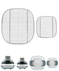 Premium 304 Stainless Steel Crisper Rack Set Compatible With Select Four Quart And Six Cup Air Fryers heavy duty two piece set.