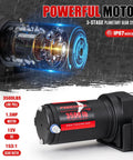Powerful 12V 3500LBS ATV UTV Electric Winch With Steel Cable Wireless Remote Roller Fairlead IP67 Waterproof