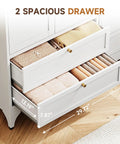 Open drawers of Built To Last Steel Armoire Wardrobe Closet With Two Drawers showing interior dimensions and storage space