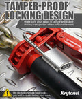 Tamper-proof locking design on 4 Pack Five Sixteenths To Three Eighths Inch Heavy Duty Folding Handle Ratchet Chain Binders