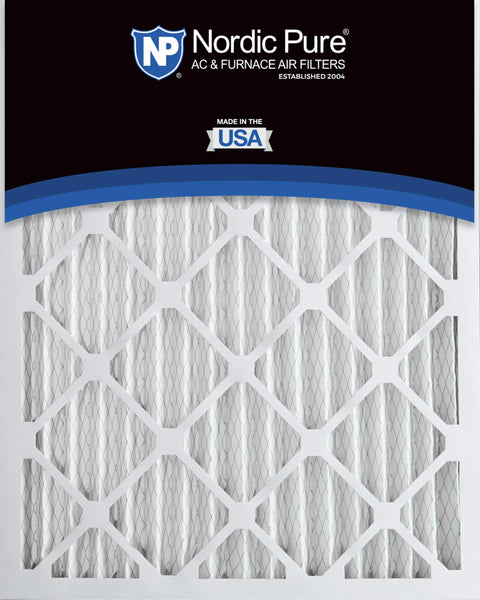 Front view of Must Have Pleated MERV 10 Air Filter 24x24x2 3 Pack, 23.38 x 23.38 x 1.75, heavy-duty frame, Nordic Pure filter