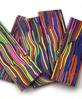 Colorful Knife Handle Slabs Pair For DIY Knife Making Colorful Scales Grips Pearl Resin Polymer Blanks, vibrant striped pattern