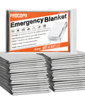 Stack of 6 Pack Emergency Mylar Space Blankets Kit For Outdoor Survival, Hiking, Camping Reflective Thermal Blankets