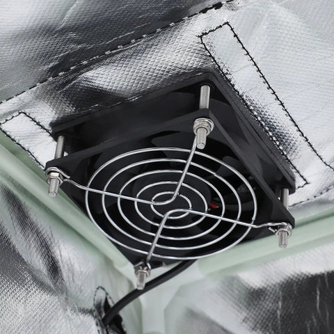Fireproof 3D Printer Enclosure With Fan Exhaust Kit And LED Light For Ender Series Printers, fan exhaust detail inside kit