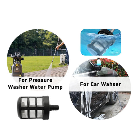 4 Pack Stainless Steel Mesh Hose Filters With Half Inch Barb Fittings And Hose Clamps Heavy Duty Garden Hose Inlet Strainers