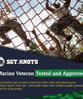 Heavy Duty Twisted Nylon Rope For Indoor And Outdoor Use All Purpose Utility Cord featured in military training.