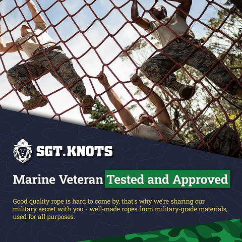 Heavy Duty Twisted Nylon Rope For Indoor And Outdoor Use All Purpose Utility Cord featured in military training.