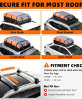 Rooftop Cargo Carrier Bag 21 Cubic 1000D PVC Waterproof Soft Shell For Cars With Or Without Roof Rack shown on various car roofs