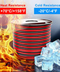 Dope 100Ft 14 AWG Red Black Electrical Wire For LED Strips And Low Voltage Lighting with heat and cold resistance