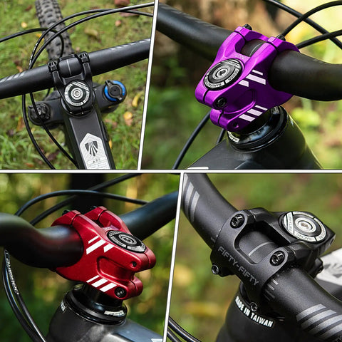 Lightweight Aluminum MTB Stem Shorty for 31.8mm Handlebars And One And One Eighth Inch Steerer CNC Machined 6061 T6.