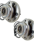 Front Left And Right Wheel Bearing And Hub Assembly Set For 2005 2010 Jeep Grand Cherokee And 2006 2010 Commander Two Piece Beefed Up Replacement Kit For Smooth Ride And Long Lasting Durability shown front view