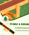 Close-up of 71 Inch Dog Agility Seesaw Pro Grade Solid Fir Wood Construction With Non Slip Surface and Adjustable Height