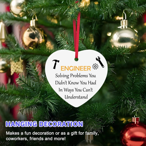 Dope Mechanical Engineer Ornament Gift For Engineers And Architects hanging on Christmas tree