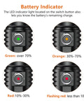 Lit Underwater Video Light 1200 Lumens 6500K With 120 Degree Wide Beam IP68 Waterproof To 150m Dual Modes ZJ18 Ball Joint battery indicator