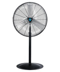 Beefy 30 Inch High Velocity Pedestal Fan With 8850 CFM Industrial Airflow Non Oscillating Stand Fan 3 Speed Settings UL Listed