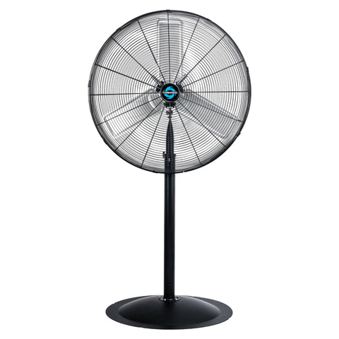 Beefy 30 Inch High Velocity Pedestal Fan With 8850 CFM Industrial Airflow Non Oscillating Stand Fan 3 Speed Settings UL Listed