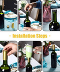 Installation steps using Wine Sealer Kit With Cork Stoppers And PVC Heat Shrink Capsules For Resealing Open Bottles, 100 Pack