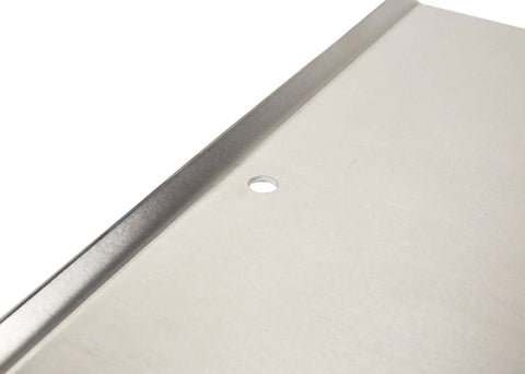 Close-up of Wear-Ever Aluminum Cookie Sheet Pan 17 by 14 Inches, highlighting heavy-gauge aluminum surface and edge design.