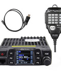 Dual Band Mobile Transceiver 25W VHF UHF VOX Car Radio for Vehicle Use with microphone and USB cable