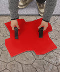 Realistic Concrete Stamping Mats 23 By 23 Inches Polyurethane Seamless Stamp For Outdoor Imprinting Texture Stone Slate Mat Durable Floor