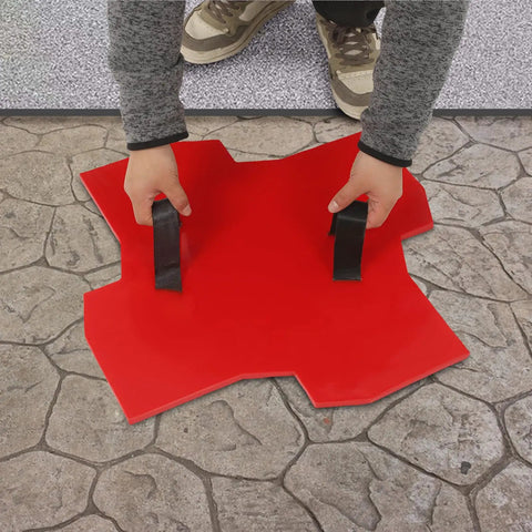 Realistic Concrete Stamping Mats 23 By 23 Inches Polyurethane Seamless Stamp For Outdoor Imprinting Texture Stone Slate Mat Durable Floor