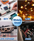 100 Piece Plug In Wire Connectors For Quick 1 Second Connections Genderless Snap Together Quick Connectors That Click In No Time No Tools Needed Easy DIY Electrical Wiring Replacement Kit Durable Safe And Reliable used in DIY LEDs and auto wiring