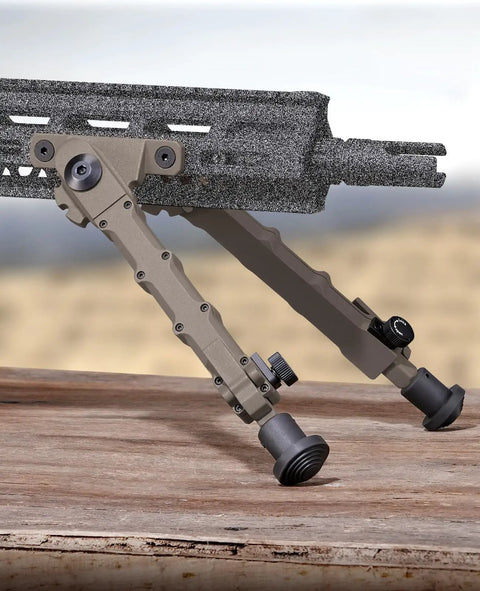 Lightweight Aluminum Rifle Bipod 7.5 To 9 Inches For M Lok Attachment Direct Mount No Adapter Required Adjustable Shooting Rest