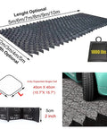 Gravel Grid Paver 5cm Stabilizer For Driveways Patios And Gardens with car parked on grid, unit size 40x40 cm, supports 1800 lbs