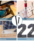 Six Size Black Wood Screws Kit With 209 Pieces For Wood And Drywall Projects in various applications