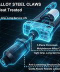 Billion Gold Heavy Duty Double Handle Rivet Gun With Spring Loaded Fast Release Mechanism For Effortless Operation and Reduced Hand Fatigue Professional Grade Leverage Tool For Rapid Riveting Workflows, detailed view of alloy steel claws.