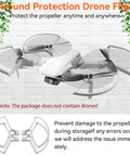 DJI Mini 2 Series Drone Accessories Kit with propeller guards attached for safe flight demonstration.