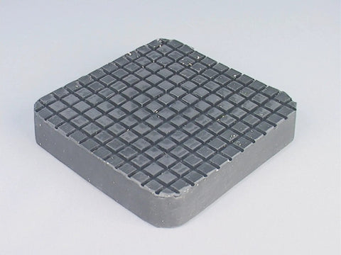 Square Rubber Arm Pads For 2 Post Lift Slip-On Replacement, Five Eighths Inch Square By One Sixteenth Inch Thick, OEM Quality