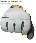 General Utility Kevlar Lined Work Gloves, Cut Resistant, Extra Large, showing ergonomic 3D hand design with reinforced fingers
