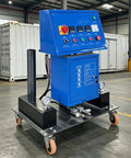 Industrial Polyurethane Foam Sprayer With Leakage Protection For Insulation Pipeline Coating Tank Workshop, portable, wheeled design.