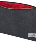 Heavy Duty Canvas Document Organizer Portfolio Featuring Secure Ykk Zipper and Built Tough Construction with red lining.
