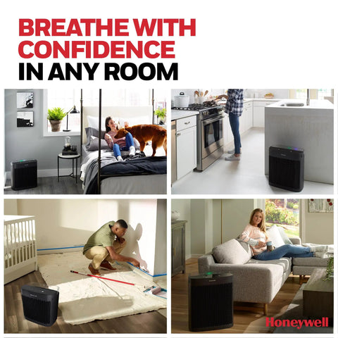 Advanced HEPA Air Purifier For Large Rooms Up To 1700 Square Feet Filters Dust And Pet Hair Straight Up Blasts Away Smoke And Stale Odors Real Deal Freshness For Your Home In Matte Black