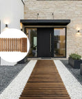 6 Ft Roll Out Garden Pathway Straight Non Slip Wooden Walkway With Rounded Edges Instant Outdoor Decoration No Assembly Required