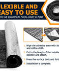 394 Mil 40 Inch By 40 Inch Car Sound And Heat Dampening Insulation Mat Deadener, waterproof aluminum, flexible installation