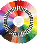Rainbow Embroidery Floss Set With 50 Skeins In Bright Colors 12 Floss Bobbins And 1 Needle Threading Tool for crafts