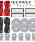 Must Have Replacement Vacuum Parts Kit For Roborock S5V Curv Edge Edge S5A Curv S5X Includes 2 sets main brush mop pads filters