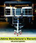 Heavy Duty Trailer Tug Man Moves Rv And Boat Trailers Up To 20K Lbs Capacity With 3500 Lb Tongue Weight Max in garage with boat.