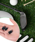 12 Pack Black Golf Ferrules For Tapered Irons, Fits 0.335 0.365 And 0.370 Shafts With Silver Ring, Easy Replacement Ferrule Set For Irons