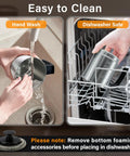 4 In 1 Milk Frother And Steamer 500ml Stainless Steel Electric Foam Maker being hand washed and dishwasher safe