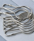 Smooth Glide Curtain Ring Set 60pcs With Hooks And Buckles For Rods Home Bathroom Shower Curtain Support Easy Open Close Durable Zinc Alloy Low Friction Fits Most Standard Curtain Rods Keeps Drapes Neat And Sag Free
